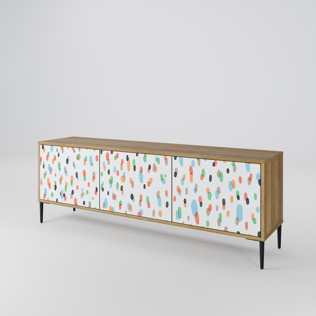 ENERGETIC SPOTS TV-Lowboard mit 3 Türen in Eiche-Optik