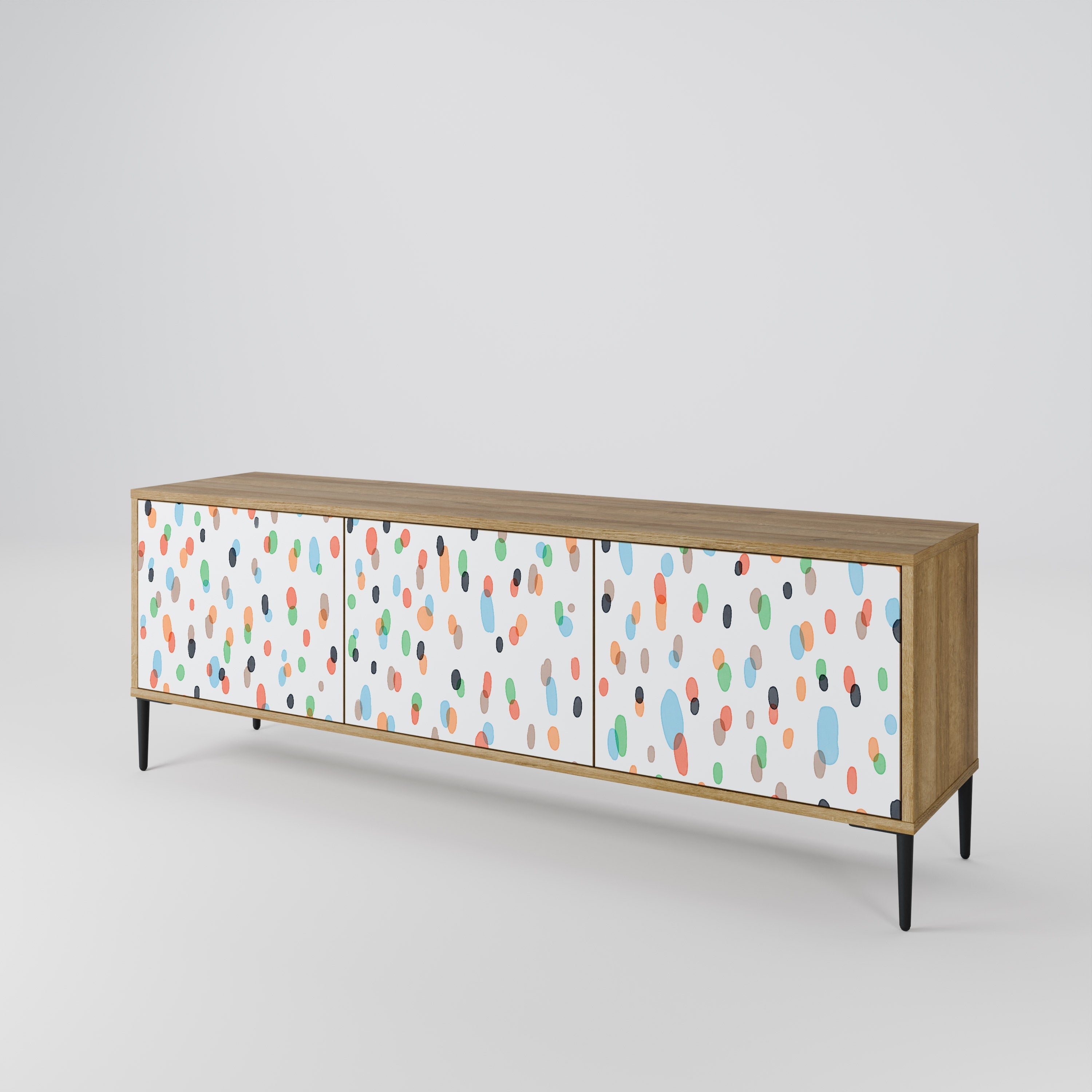 ENERGETIC SPOTS TV-Lowboard mit 3 Türen in Eiche-Optik