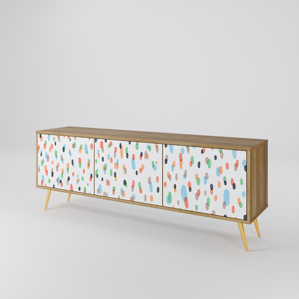 ENERGETIC SPOTS TV-Lowboard mit 3 Türen in Eiche-Optik