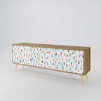 ENERGETIC SPOTS TV-Lowboard mit 3 Türen in Eiche-Optik