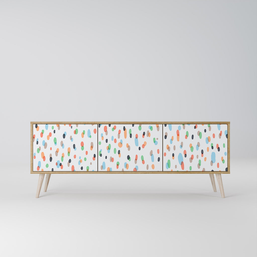 ENERGETIC SPOTS TV-Lowboard mit 3 Türen in Eiche-Optik