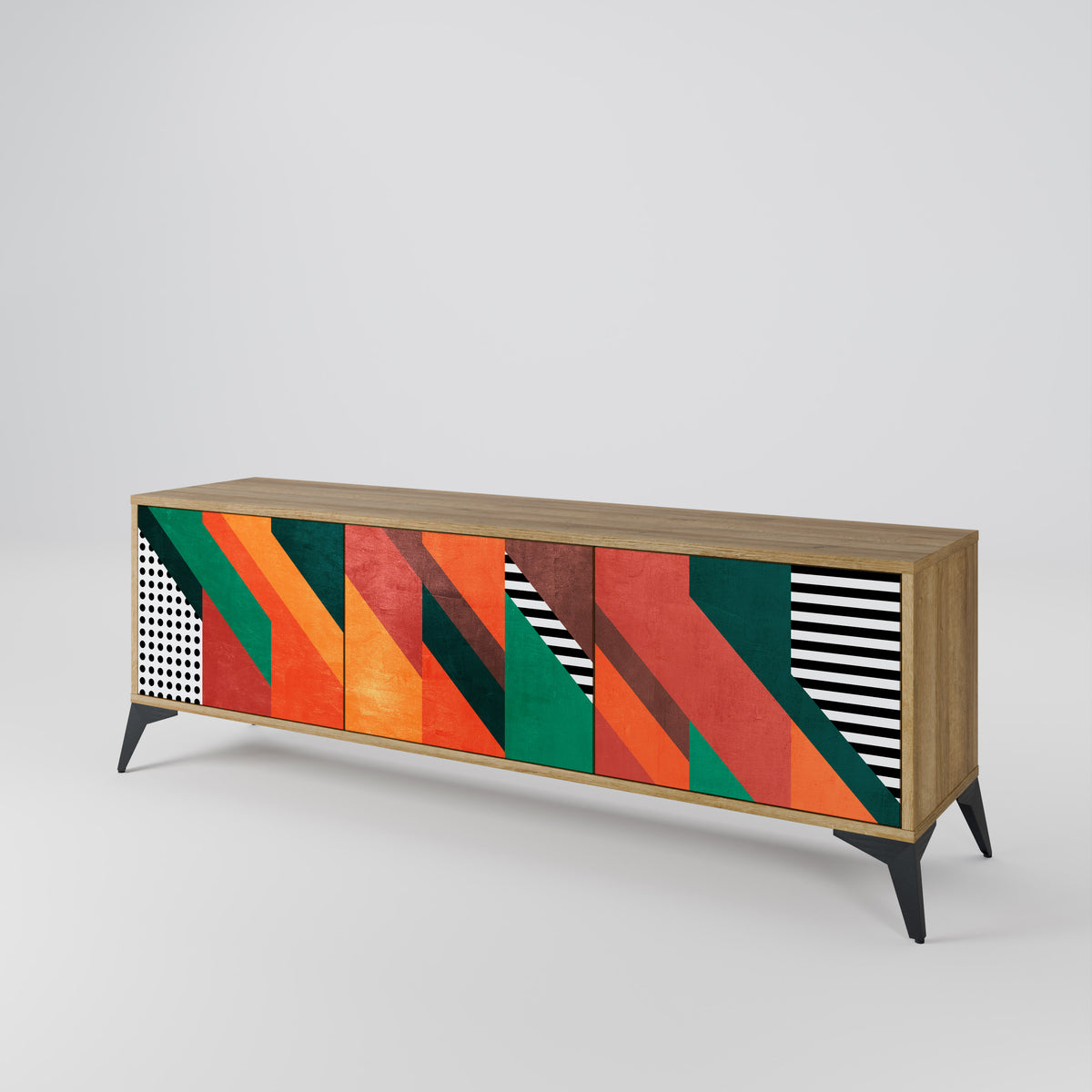 MAKESHIFT ARTISTRY 3-türiges TV-Lowboard