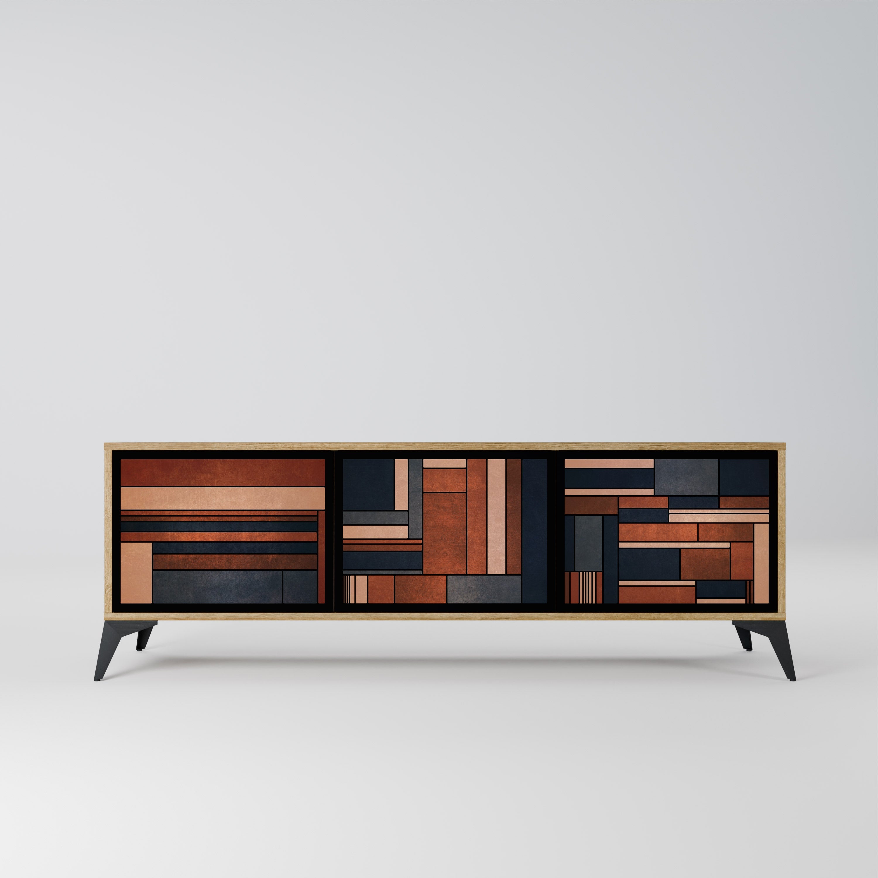 INTREPID FORMATION TV-Lowboard mit 3 Türen in Eiche-Optik