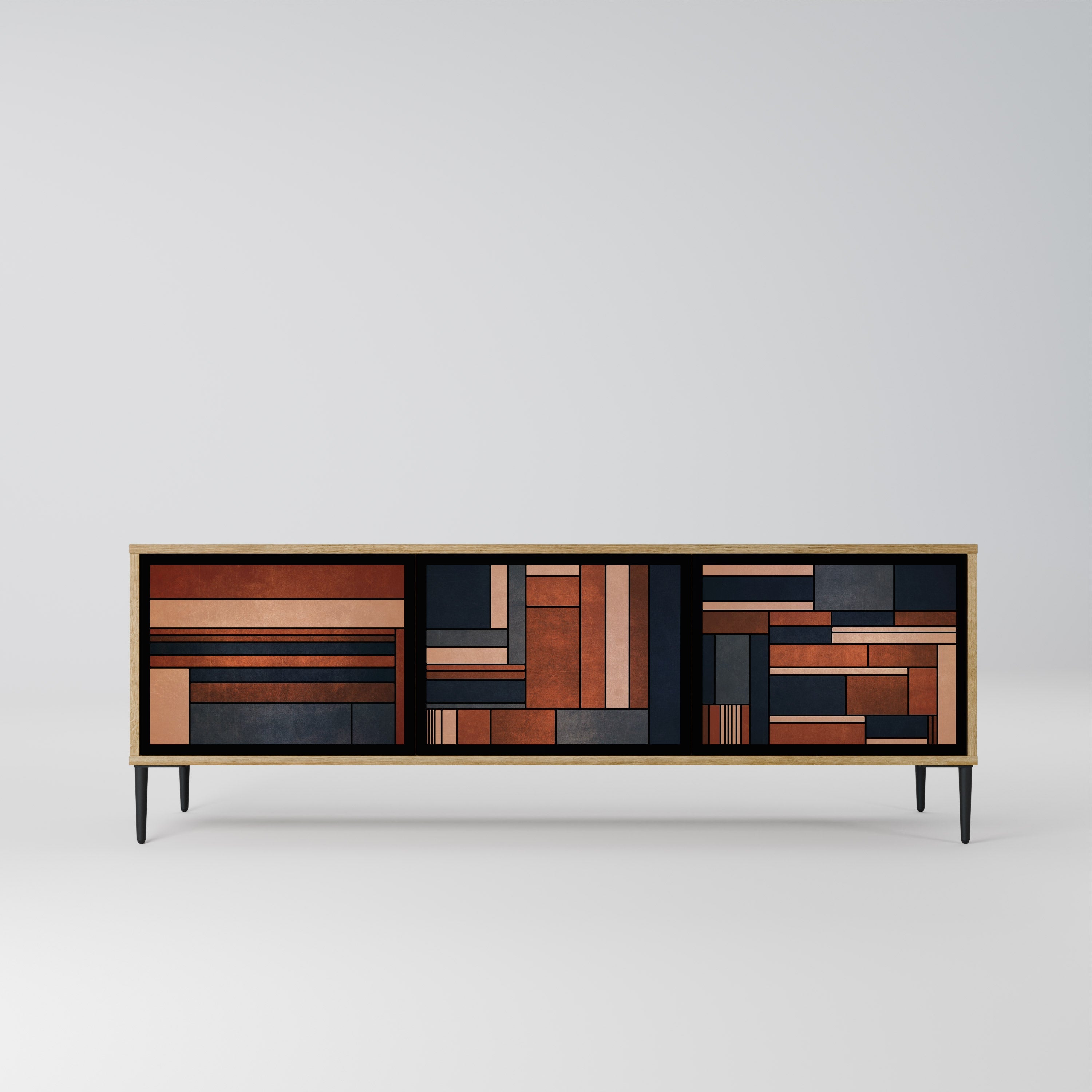 INTREPID FORMATION TV-Lowboard mit 3 Türen in Eiche-Optik