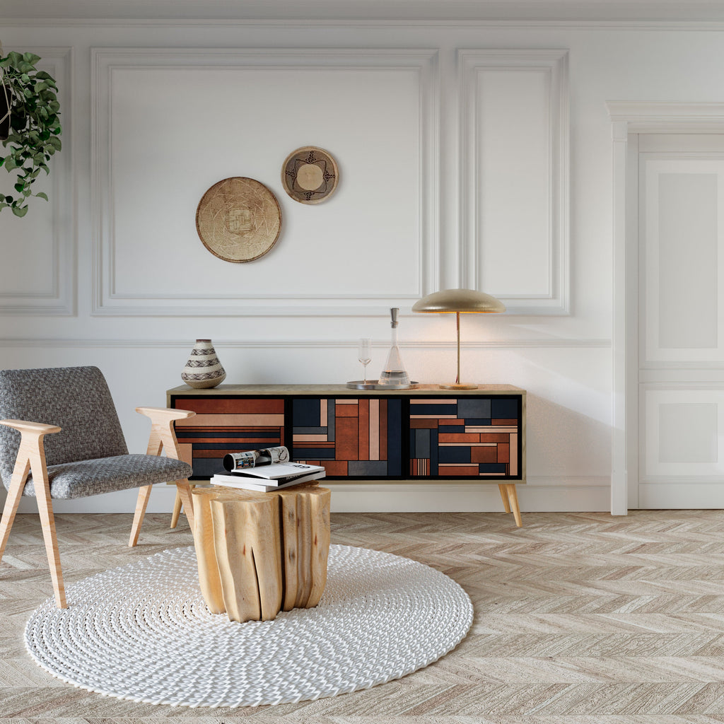 INTREPID FORMATION TV-Lowboard mit 3 Türen in Eiche-Optik