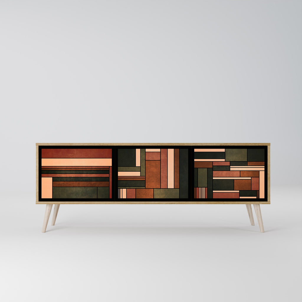 FIGURES OF NATURE TV-Lowboard mit 3 Türen in Eiche-Optik