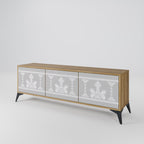 THAI GRAY TV-Lowboard mit 3 Türen in Eiche-Optik