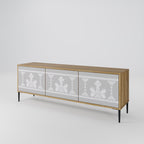 THAI GRAY TV-Lowboard mit 3 Türen in Eiche-Optik