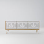 THAI GRAY TV-Lowboard mit 3 Türen in Eiche-Optik