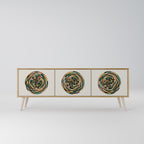 GREEN CIRCLES TV-Lowboard mit 3 Türen in Eiche-Optik