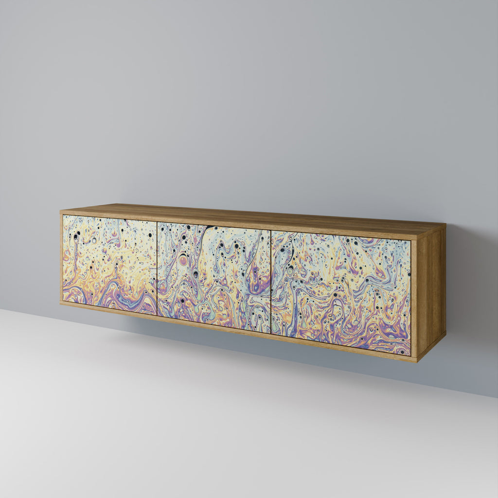 MOSAIC OF COLORS TV-Lowboard mit 3 Türen in Eiche-Optik