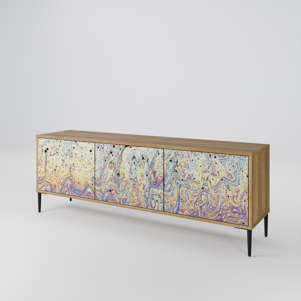 MOSAIC OF COLORS TV-Lowboard mit 3 Türen in Eiche-Optik