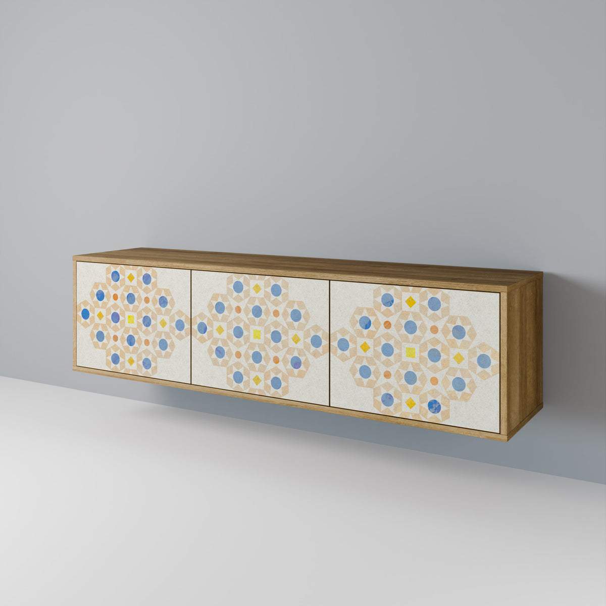 PATTERNED PRISM 3-türiges TV-Lowboard