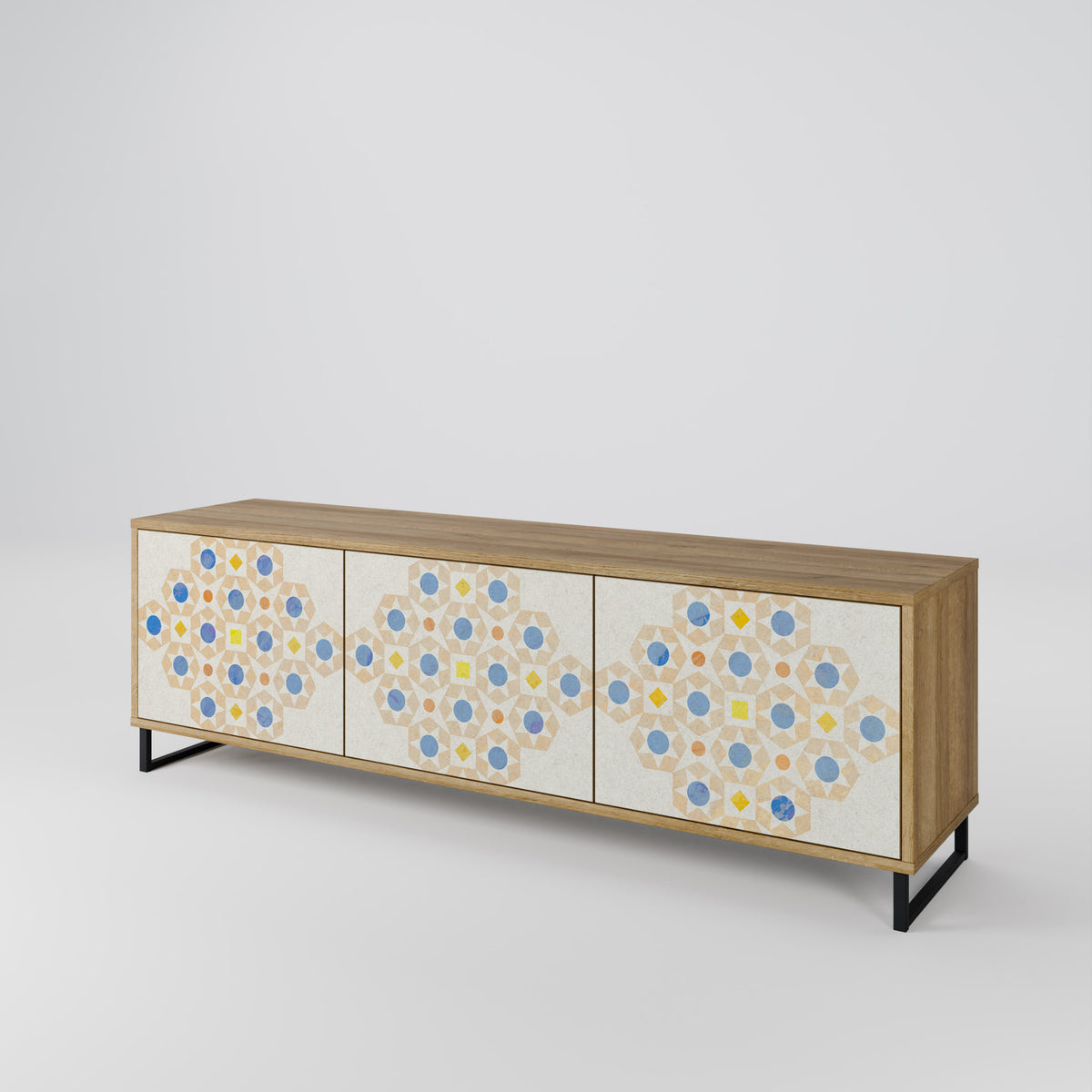 PATTERNED PRISM 3-türiges TV-Lowboard