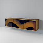 HOLLOW TIME TV-Lowboard mit 3 Türen in Eiche-Optik