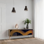 HOLLOW TIME TV-Lowboard mit 3 Türen in Eiche-Optik