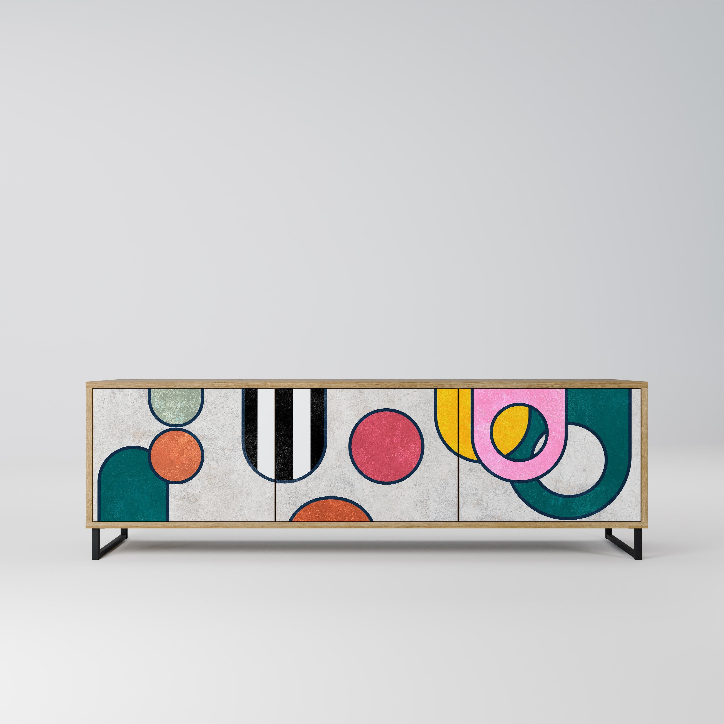 COOL STORY TV-Lowboard mit 3 Türen in Eiche-Optik