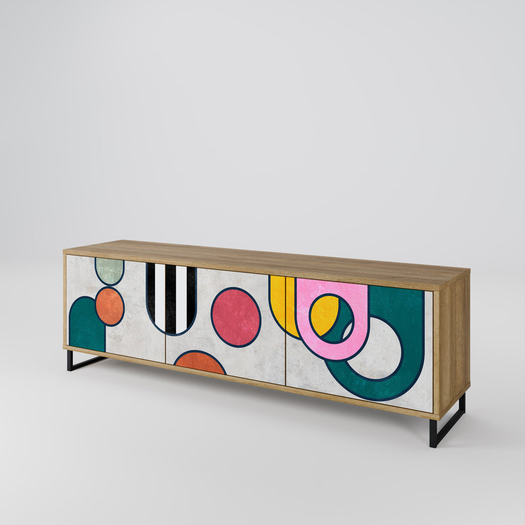 COOL STORY TV-Lowboard mit 3 Türen in Eiche-Optik