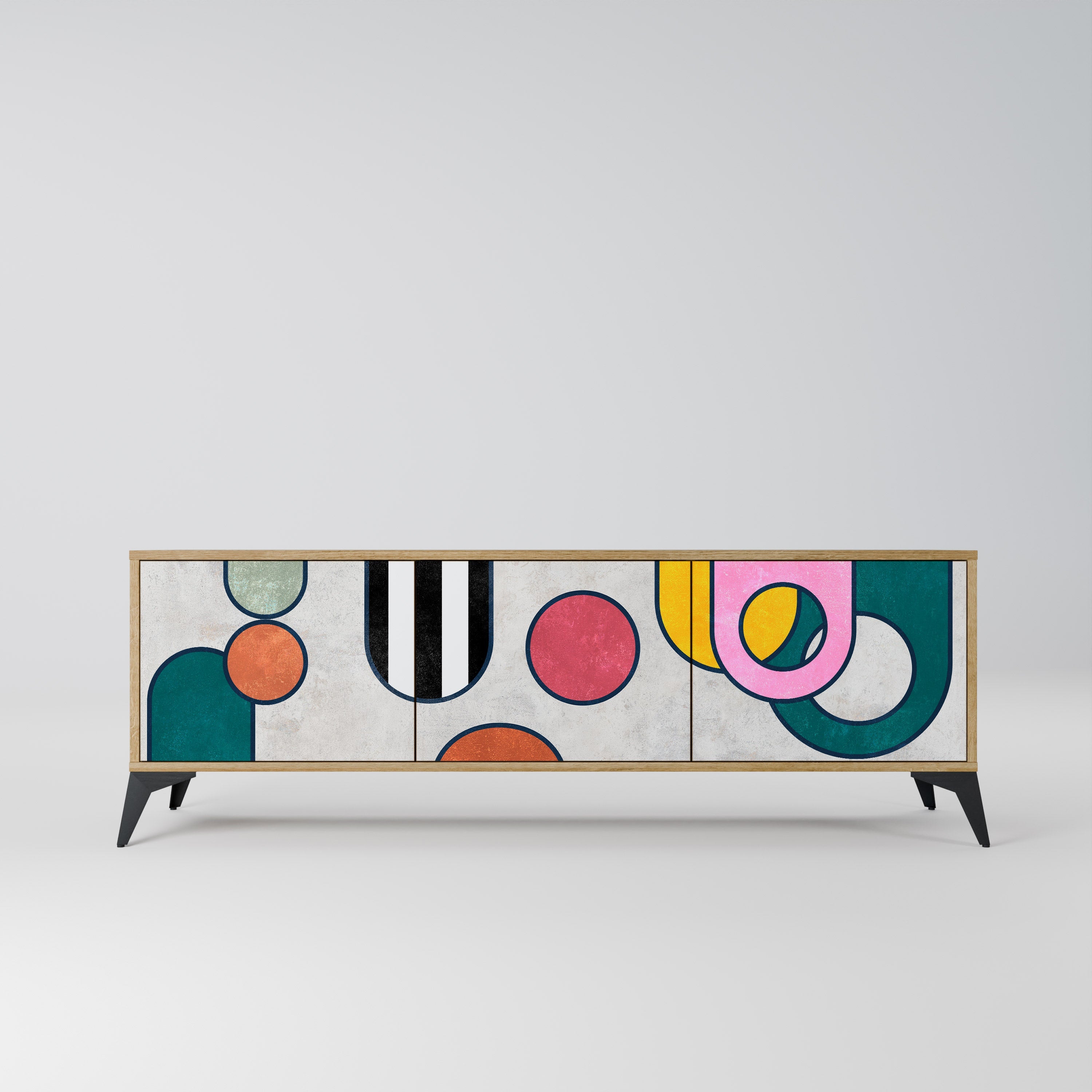 COOL STORY TV-Lowboard mit 3 Türen in Eiche-Optik