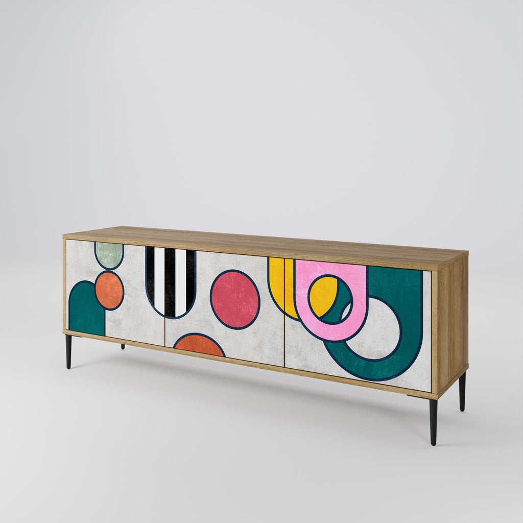 COOL STORY TV-Lowboard mit 3 Türen in Eiche-Optik