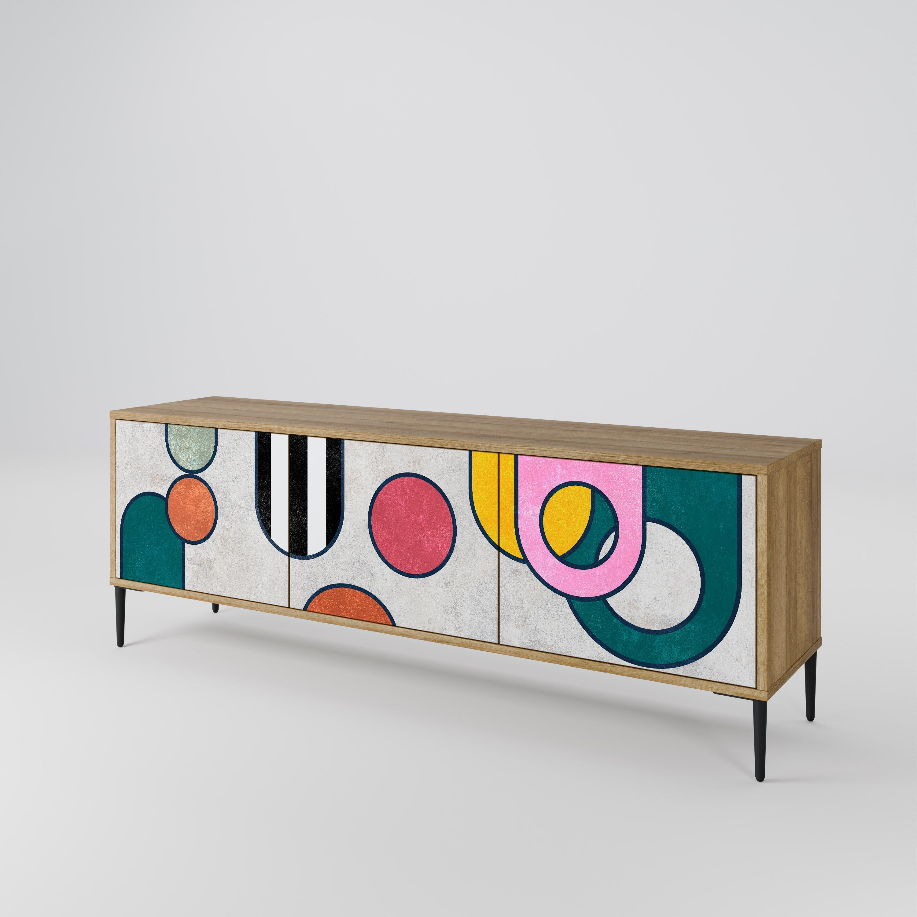 COOL STORY TV-Lowboard mit 3 Türen in Eiche-Optik