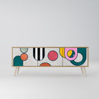 COOL STORY TV-Lowboard mit 3 Türen in Eiche-Optik