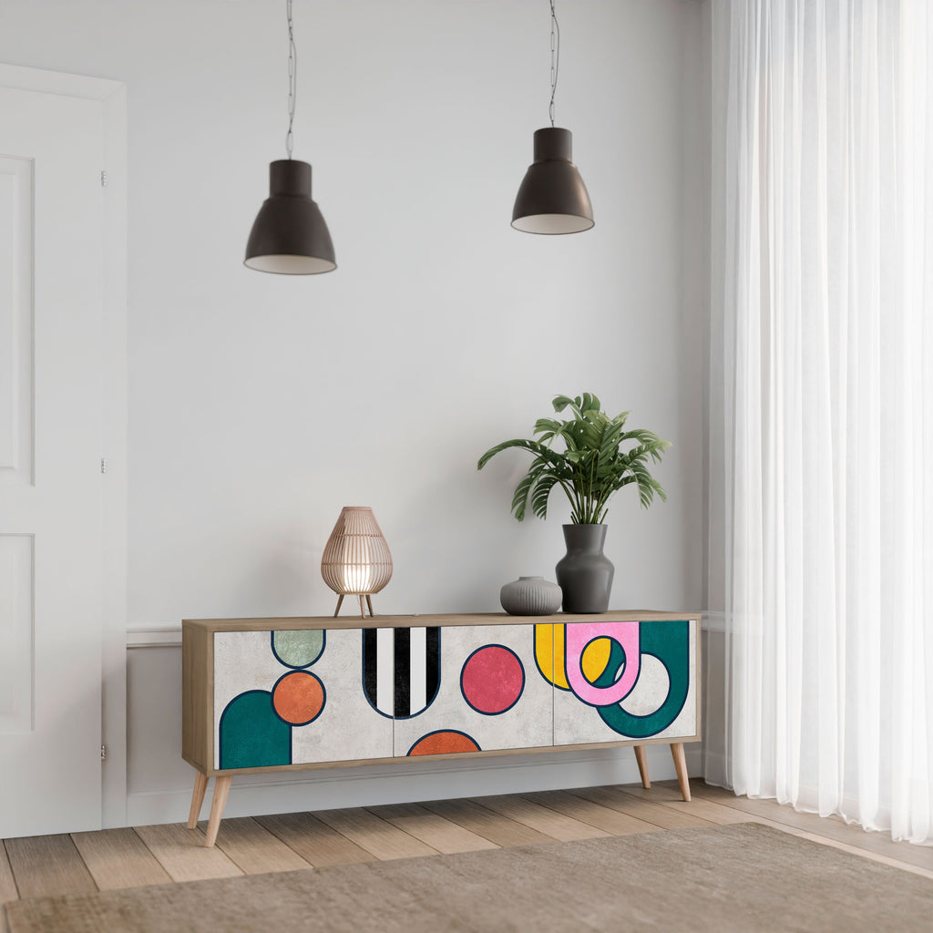 COOL STORY TV-Lowboard mit 3 Türen in Eiche-Optik