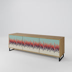 CHROMA CONTOURS TV-Lowboard mit 3 Türen in Eiche-Optik