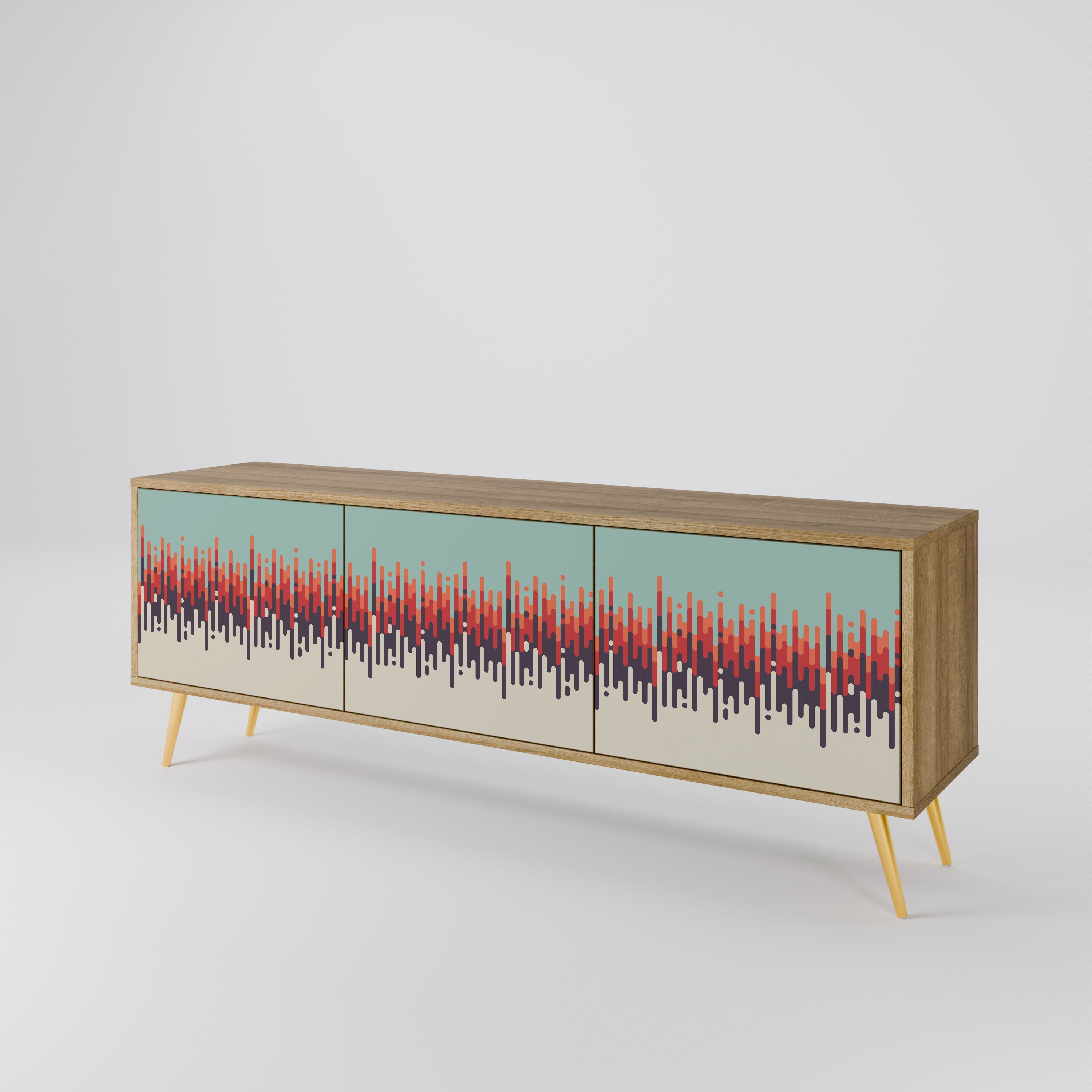 CHROMA CONTOURS 3-Door TV Cabinet