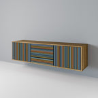 LINEOUT SPECTRUM TV-Lowboard mit 3 Türen in Eiche-Optik