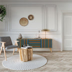 LINEOUT SPECTRUM TV-Lowboard mit 3 Türen in Eiche-Optik