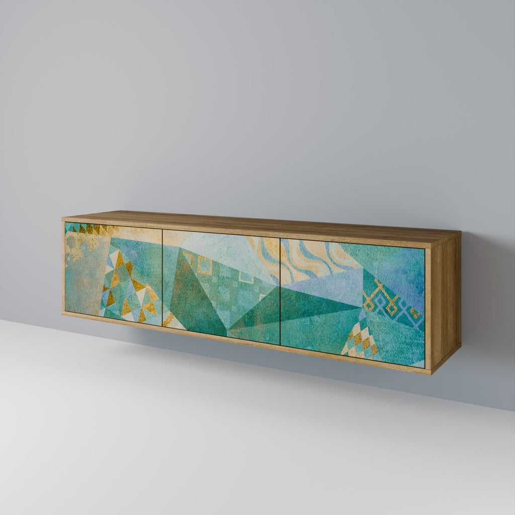 SPECTRUM SPLENDOR TV-Lowboard mit 3 Türen in Eiche-Optik