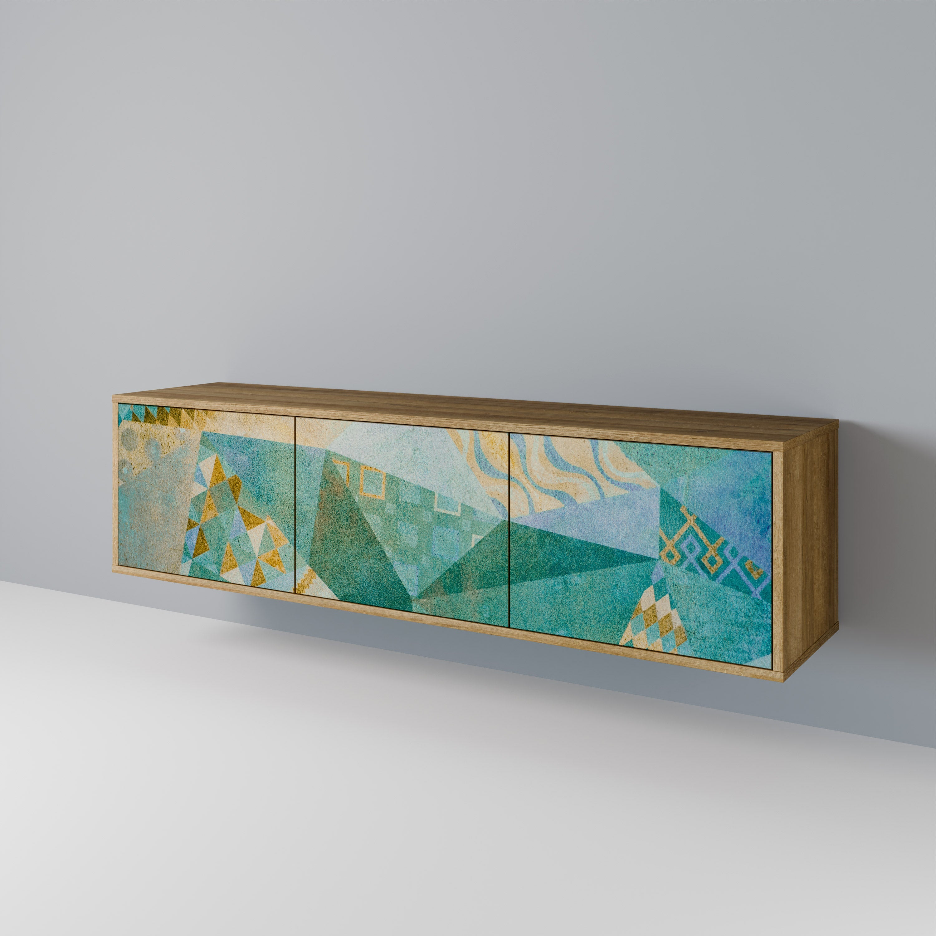 SPECTRUM SPLENDOR TV-Lowboard mit 3 Türen in Eiche-Optik