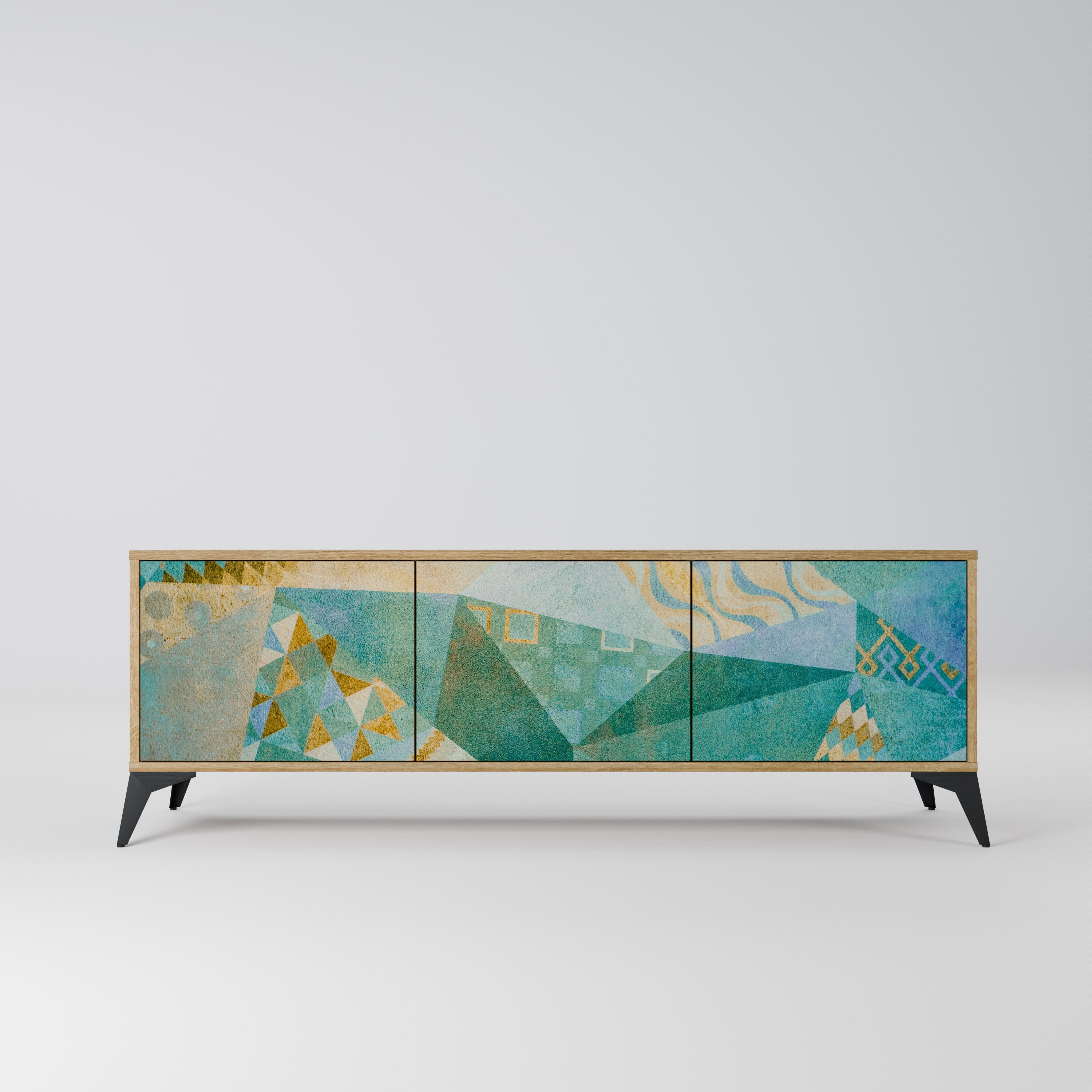 SPECTRUM SPLENDOR TV-Lowboard mit 3 Türen in Eiche-Optik