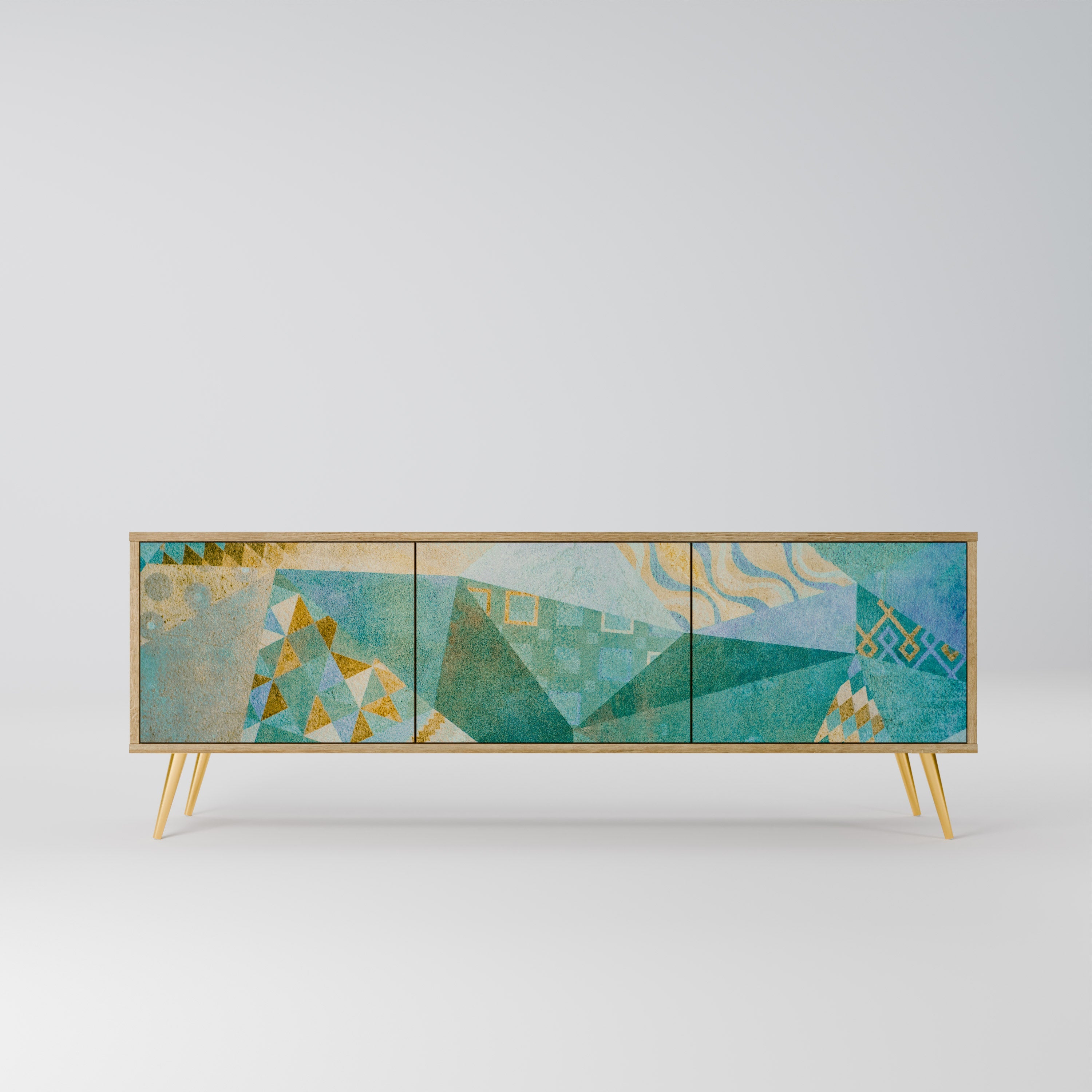 SPECTRUM SPLENDOR TV-Lowboard mit 3 Türen in Eiche-Optik