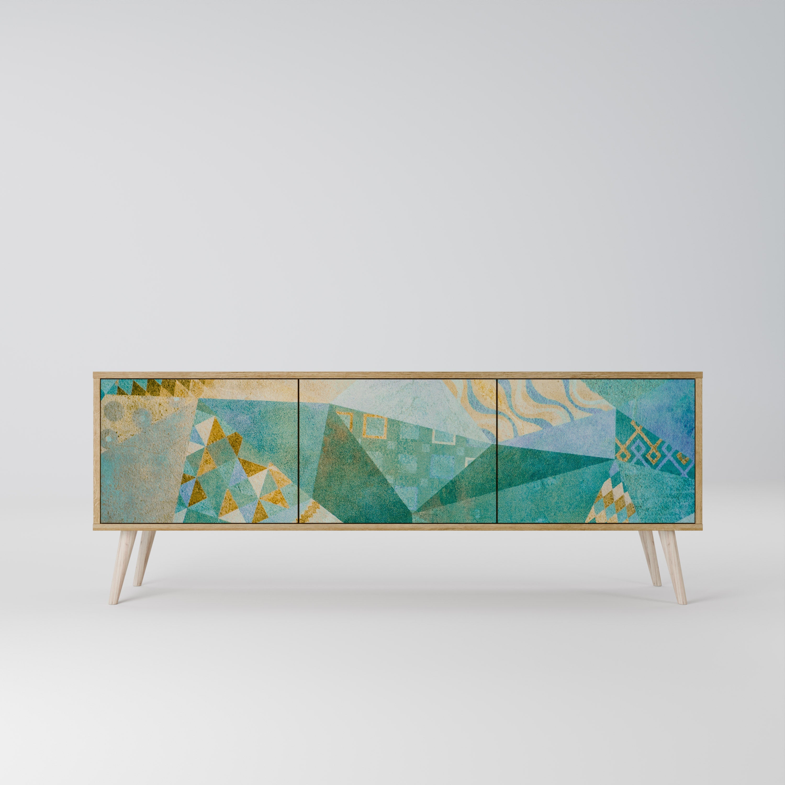 SPECTRUM SPLENDOR TV-Lowboard mit 3 Türen in Eiche-Optik