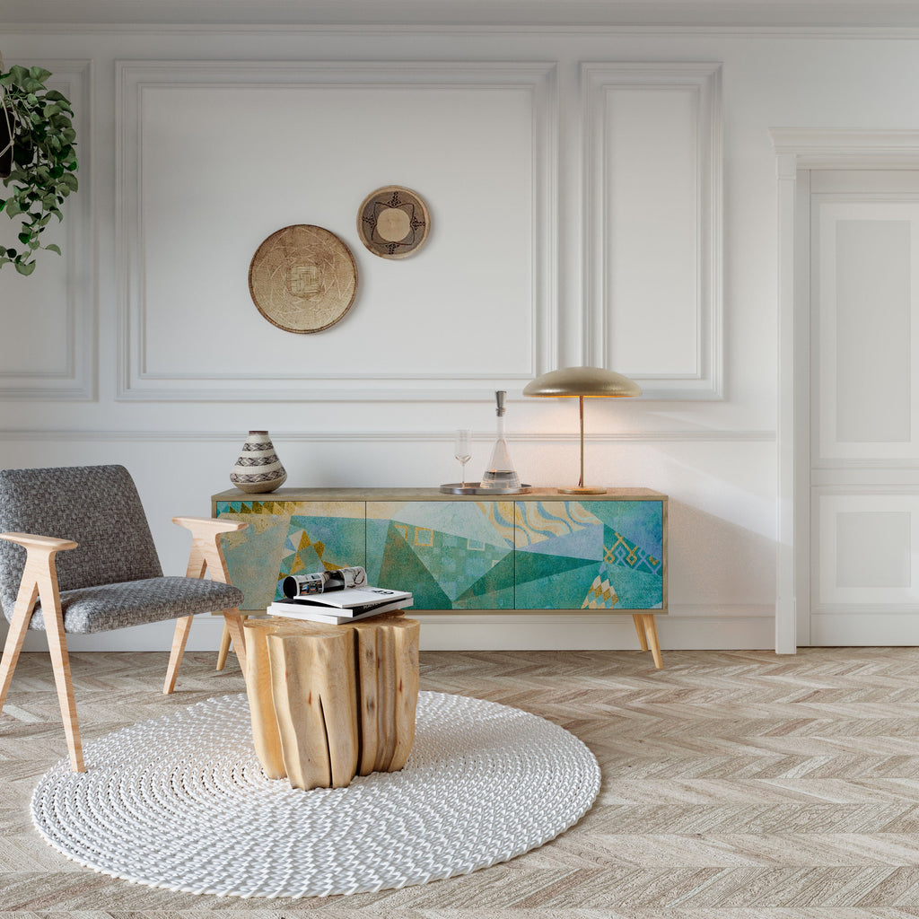 SPECTRUM SPLENDOR TV-Lowboard mit 3 Türen in Eiche-Optik