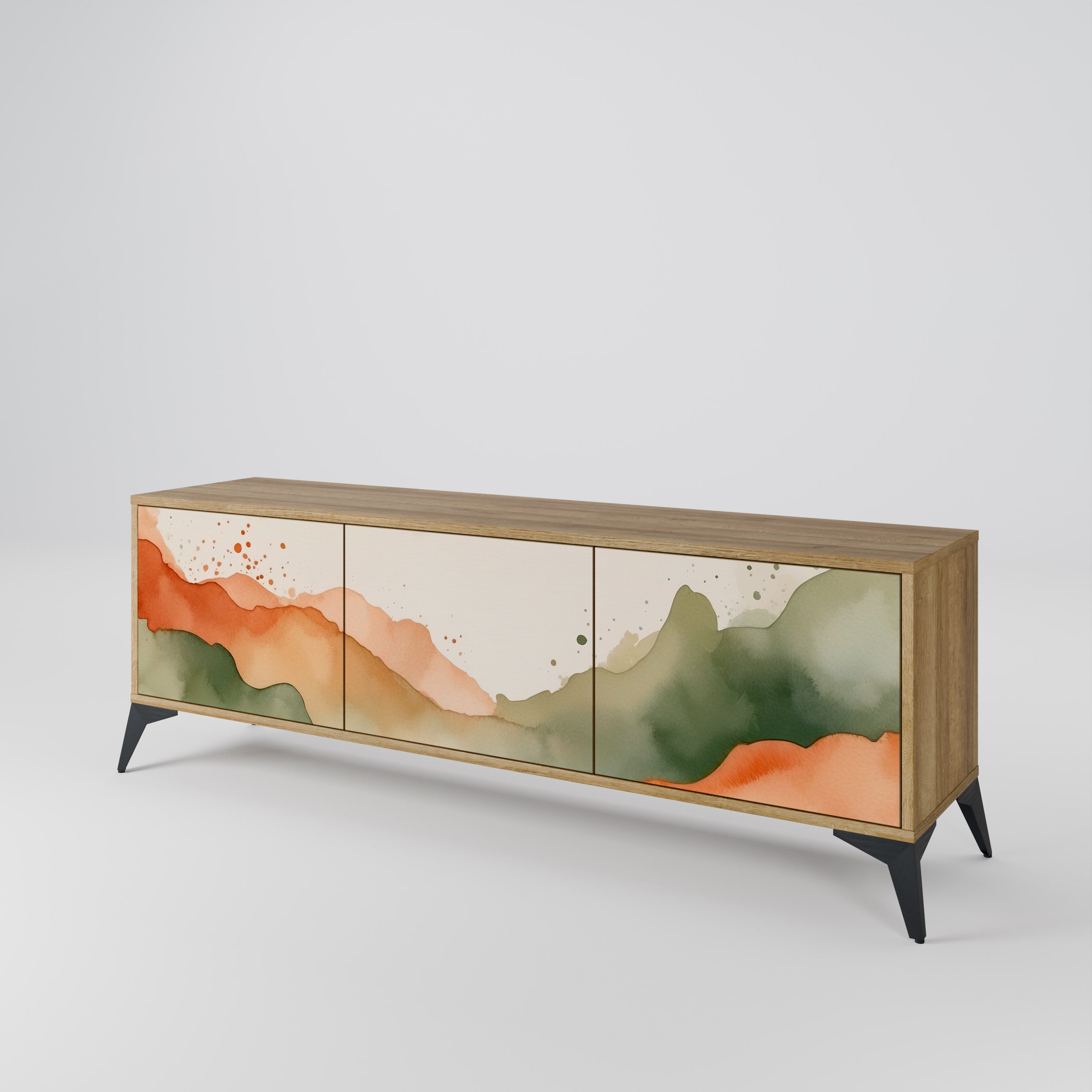 WATERCOLOUR PEAKS 3-Door TV Cabinet