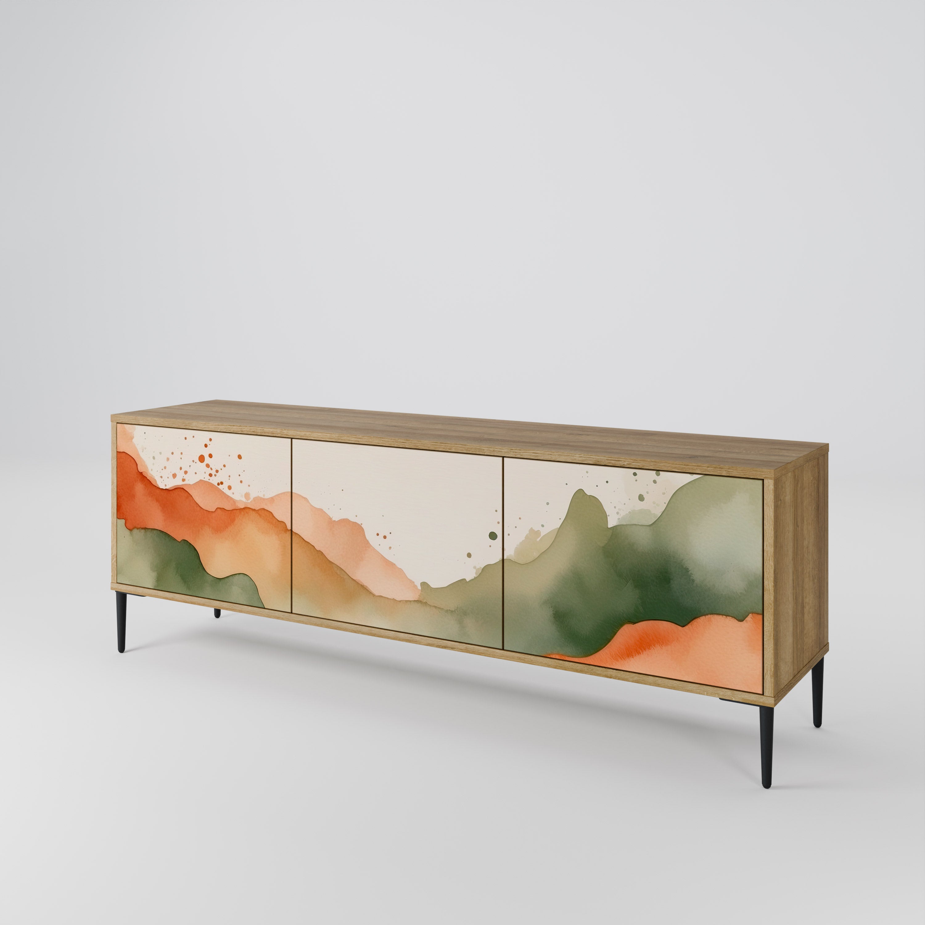 WATERCOLOUR PEAKS 3-Door TV Cabinet