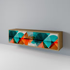 CIRCULAR RHAPSODY TV-Lowboard mit 3 Türen in Eiche-Optik