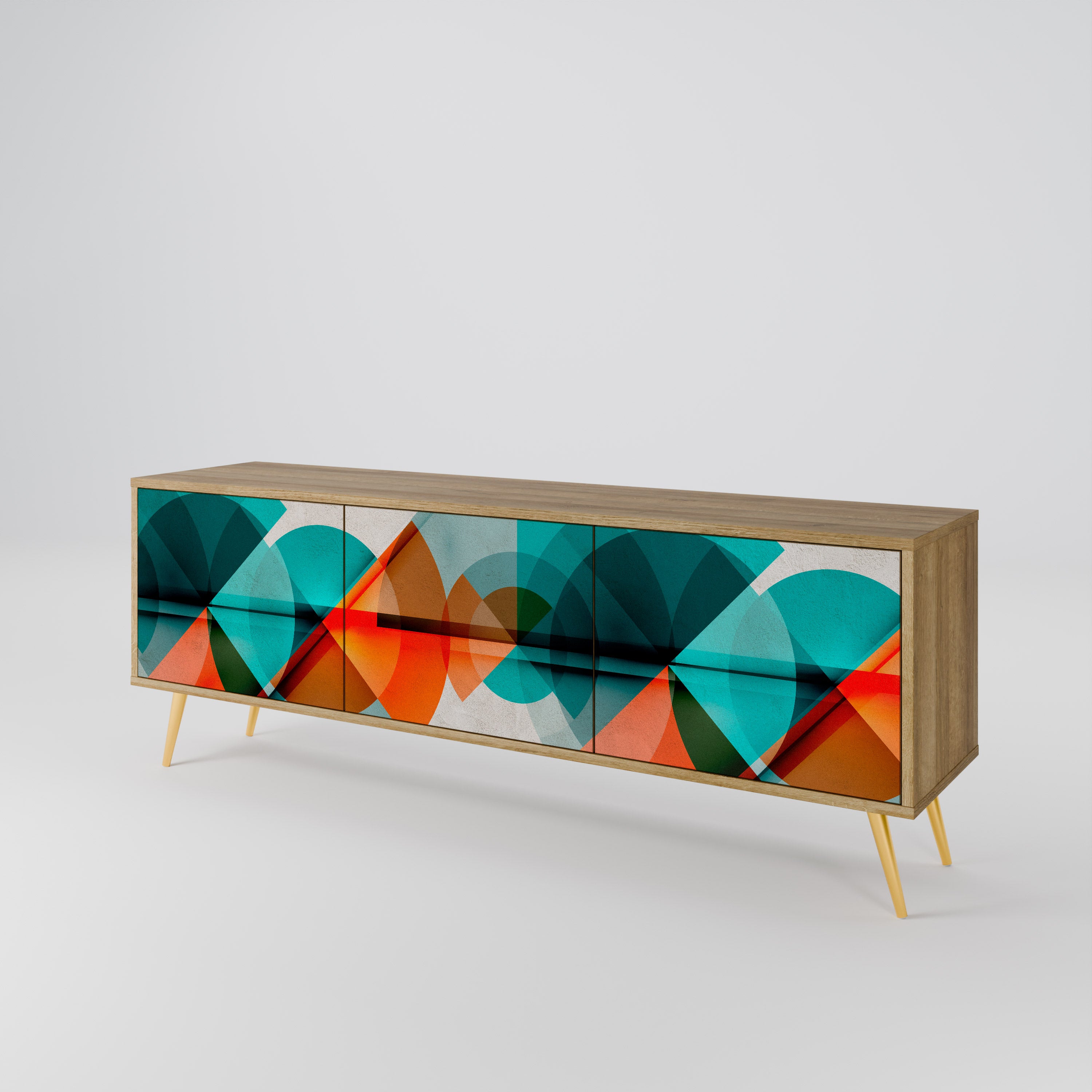 CIRCULAR RHAPSODY 3-Door TV Cabinet