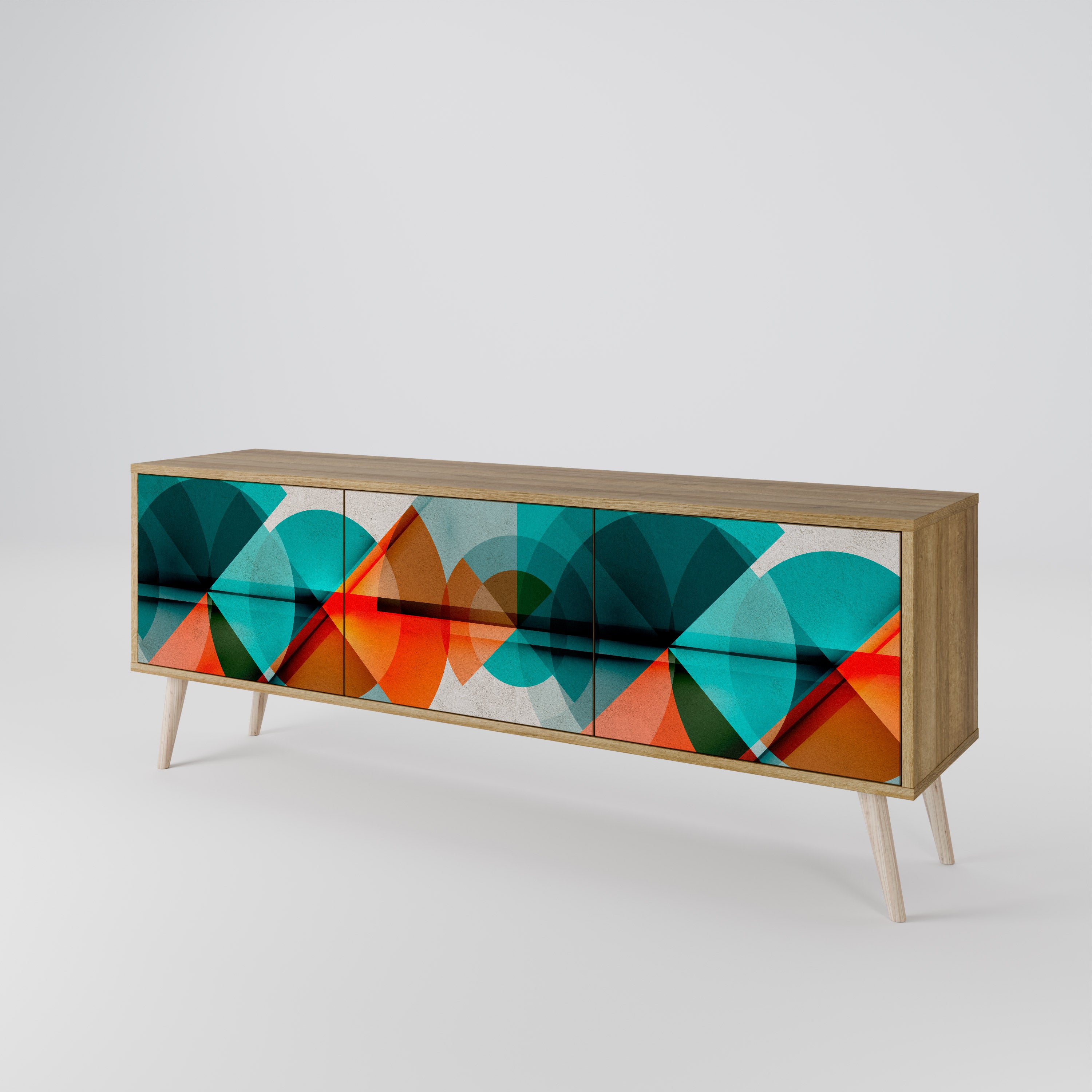 CIRCULAR RHAPSODY 3-Door TV Cabinet