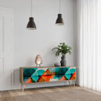 CIRCULAR RHAPSODY TV-Lowboard mit 3 Türen in Eiche-Optik