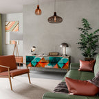 CIRCULAR RHAPSODY TV-Lowboard mit 3 Türen in Eiche-Optik