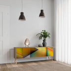 PIERCING SHARPNESS TV-Lowboard mit 3 Türen in Eiche-Optik