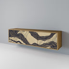 UNIFIED FRAGMENTS TV-Lowboard mit 3 Türen in Eiche-Optik