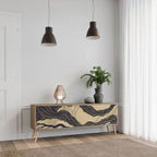 UNIFIED FRAGMENTS TV-Lowboard mit 3 Türen in Eiche-Optik