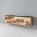 GEOMETRIC FUSION TV-Lowboard mit 3 Türen in Eiche-Optik