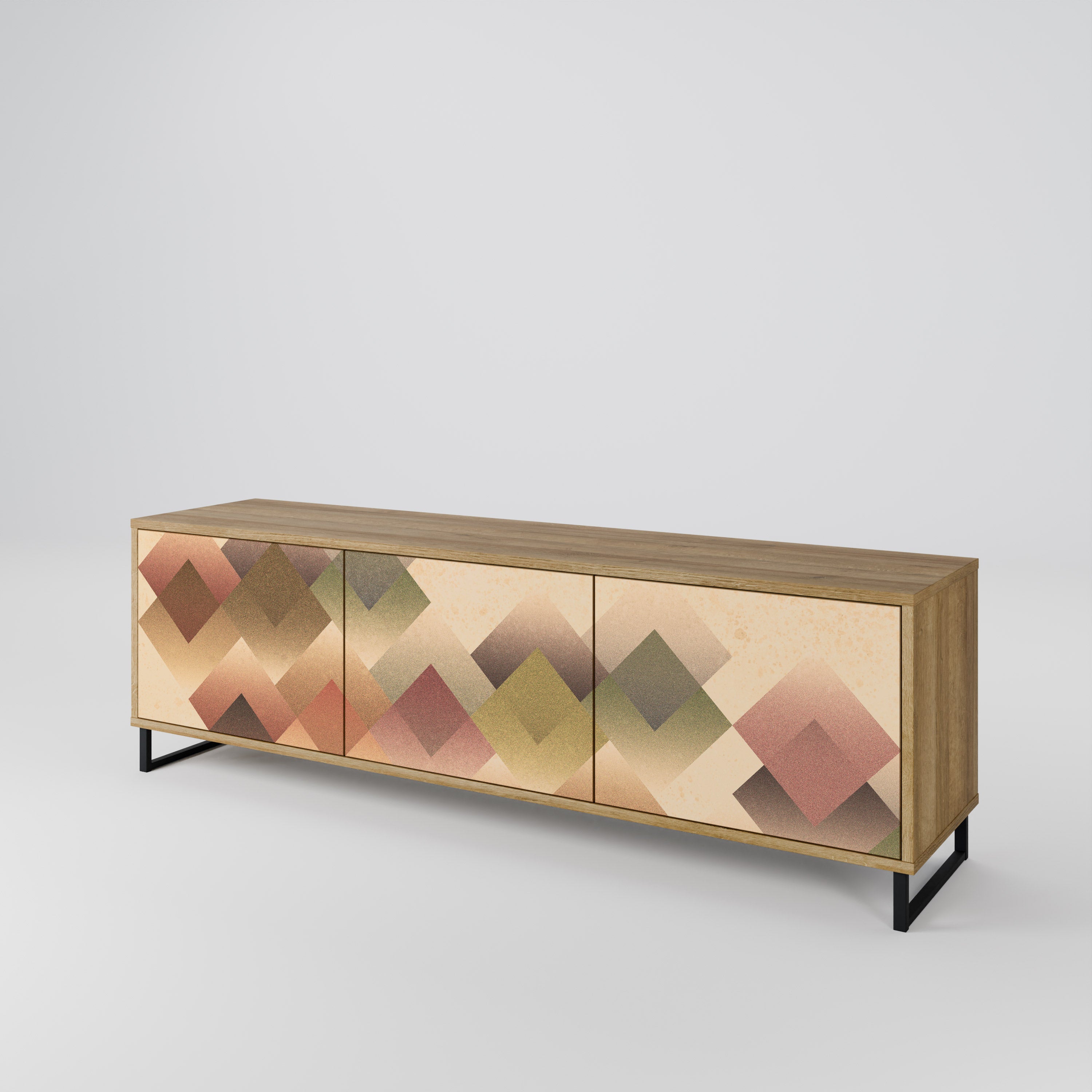 GEOMETRIC FUSION 3-Door TV Cabinet