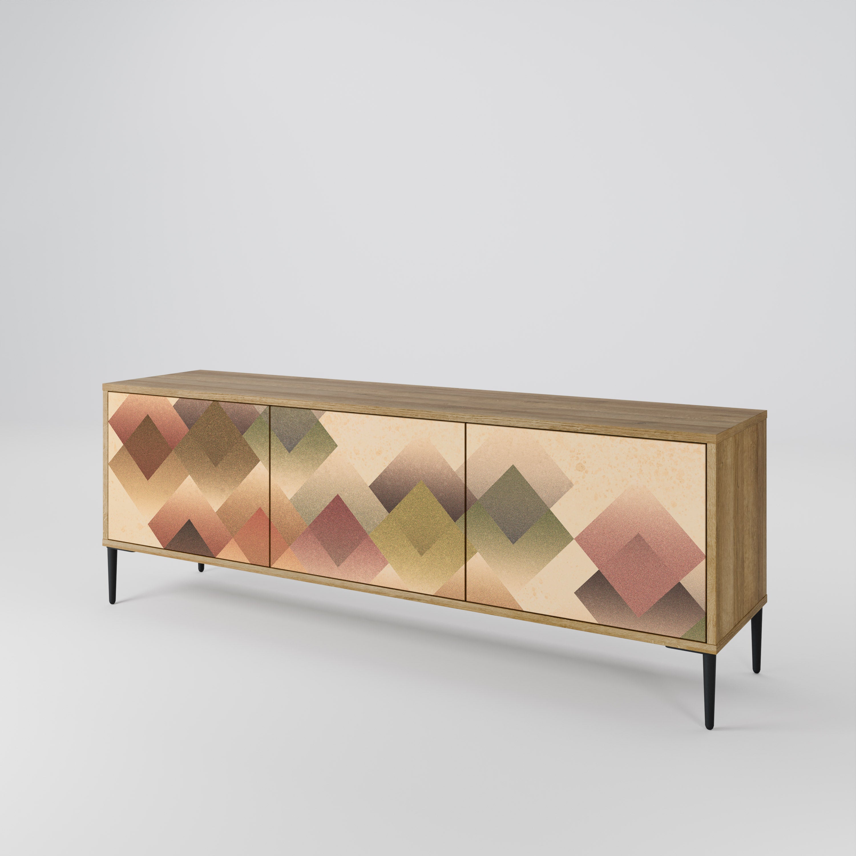 GEOMETRIC FUSION 3-Door TV Cabinet